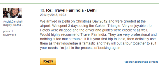  Golden Triangle Tours tripadvisor reviews