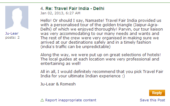  Golden Triangle Tours tripadvisor reviews