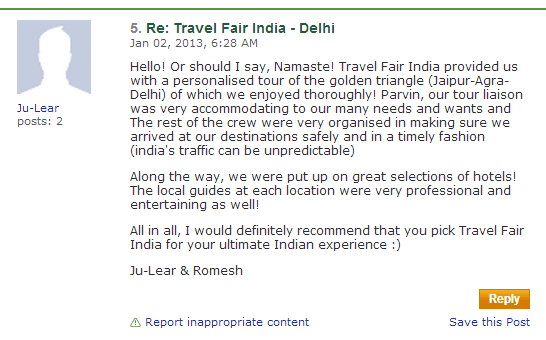  Golden Triangle Tours tripadvisor reviews