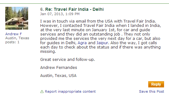  Golden Triangle Tours tripadvisor reviews