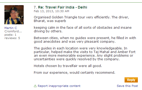  Golden Triangle Tours tripadvisor reviews